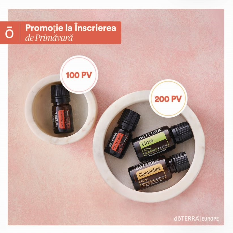 doTERRA Promotia de Inrolare Aprilie 2021